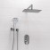 The wasserkraft A16169 shower system, built -in, tropical shower, shower, chromium