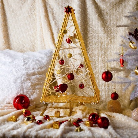 LED figure "Golden Christmas tree", 33 × 60 × 20 cm, 15 watts, 220 V-1