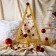 LED figure "Golden Christmas tree", 33 × 60 × 20 cm, 15 watts, 220 V