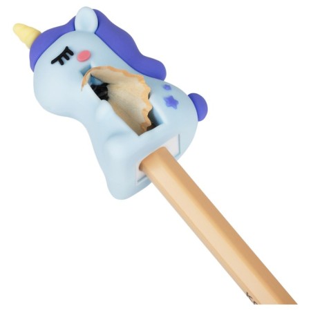 Meshu sharpener, "unicorn", 1 hole, mix-4
