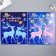 Stick phosphorus "deer" with adhesive pads set 29.5x25 cm