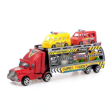 Truck Inertial "Avtobos", with cars, MIX color-6