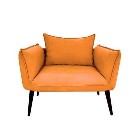 The Naples chair, without a mechanism, velor, color orange color