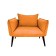 The Naples chair, without a mechanism, velor, color orange color