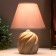 Lamp table ceramics "Gaddy" 1HE14 40W gray 18x18x27 cm Risalux