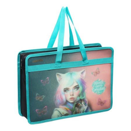 Folder with A4 handles, 340 x 250 x 100 mm, plastic, pens-textiles, Devente Miracle-1