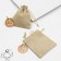 Gift bag "Leno" for you, 10 × 12cm, the color is light brown