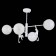 Ceiling EVOLUCE lamp. Sle115102-04. Tenato. 4x60 watts, E14, 71x71x50 cm, white color