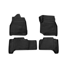 3D mats in a salon for Toyota Land Cruiser (J100), 1998-2007, p.R. 4WD, diesel, automatic transmission, 4 pcs.