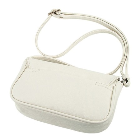 Women's bag B2772-15110, white color, artificial leather, 20x6x11 cm-1