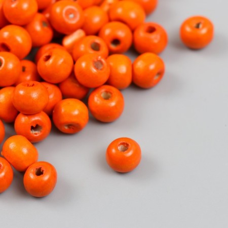 Beads for creativity tree "Orange" d = 0.8 cm set 20 grams
