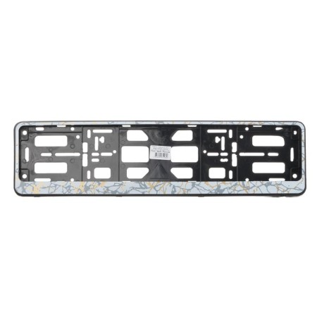 Frame for a car number, book, black, white color with gold-1