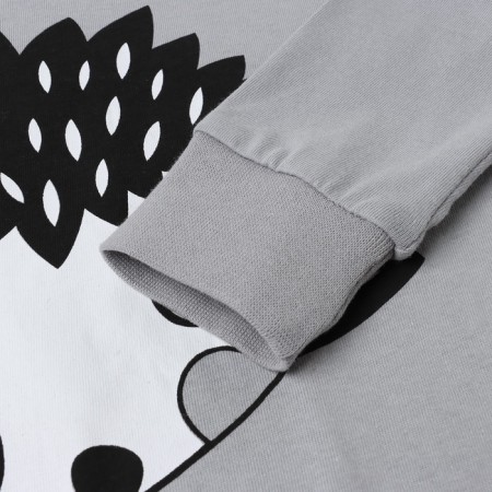 Pajamas for a boy (longshilly/pants), gray/hedgehog color, height 104cm-2