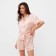 Female pajamas (shirt and shorts) KAFTAN SILK, size 40-42, pink
