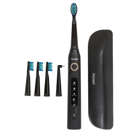 Pioneer TB-1011 electric toothbrush, children, 5 interchangeable nozzles, black-5