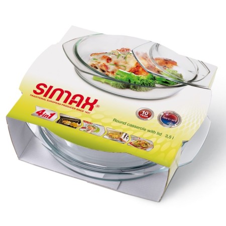 Simax baking form, with a lid, 3.5 l-1