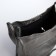 Bag Cross-Bodi with a zipper, gray color