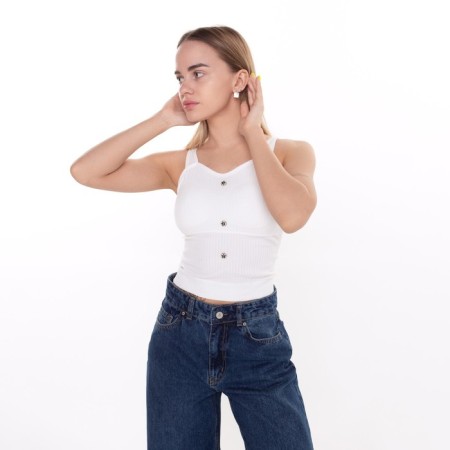 TOP female, white color, size One size (42-48)-1