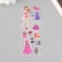 Plastic sticker "Your wardrobe" mix 21x7 cm