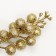 Decorative berries on a stick, gold, 4.5 × 4.5 × 20 cm