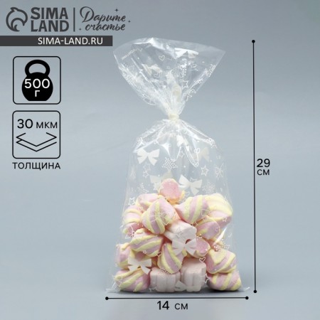 Propylene package "Bows", 14 x 29 cm