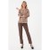 Female blouse, size 44, brown color
