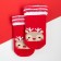 New Year's children's socks I am "deer", the color is red, 8-10 cm