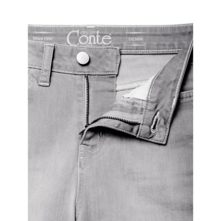 Women's jeans with high landing Conte Elegant, size XS, color Light Grey-6