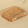 Wooden soap dish "SOAP", square, bamboo