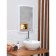 Bordeaux mirror, snow-white color