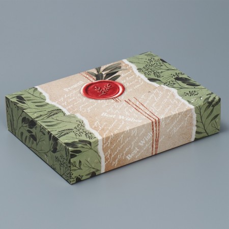 Box a gift folding envelope, packaging, "eco", 22 x 16 x 5 cm-2