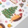 New Year sticker interior color "Hedgehogs and New Year's sweets" 30x40 cm