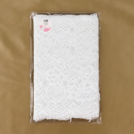 Lace elastic fabric, 220 mm × 2.7 ± 0.5 m, white color-3