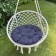 Billy swing pillow, diameter 60 cm, blue color