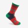 Women's socks "deer", red color, size 23-25
