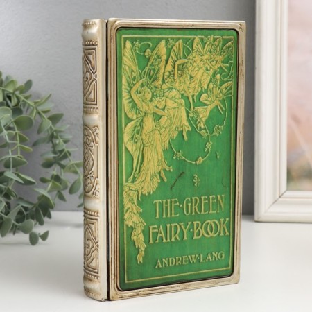 Broke-book metal, leatherette "Green Book Fei. Andrew Lang" 20x12x4 cm