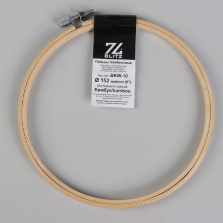 Embroidery hoops, d = 15.3 cm, color is light wood-3