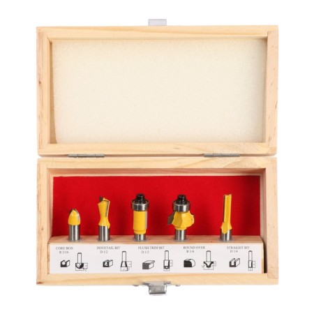 A set of cutting on a tundra tree, a wooden box, a shank 8 mm, 5 pcs.-1
