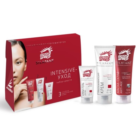 SILAPANT "Intensive" set ": scrub mask, face cream, skin gel cream around the eyes