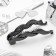 Hair banana "Classic black" binding, 10.5 cm, black