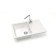 Glanz kitchen washing Andy L16g31, 740x490x210 mm, glossy, cut, white