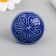 Pen for the casket ceramics, metal "Flower" dark blue 3.9x3.9x3.1 cm