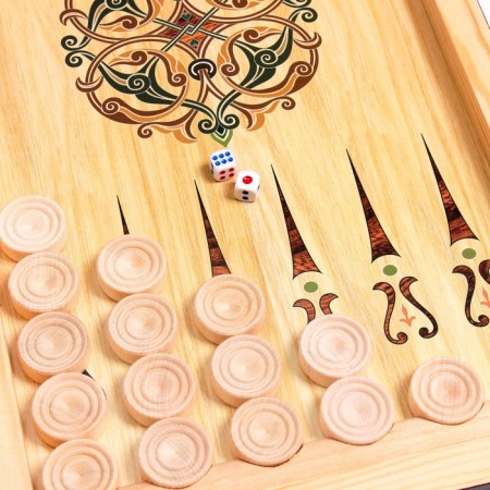 Medium backgammon "Russia" 50 × 50 cm-11