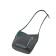 Bag bag claim. Kozh, lightning department, black/green color 25x15x27cm