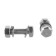 Bolt bolt master, with a hexagonal head, galvanized, Din933, M8x30 mm, 5 pcs