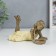 Polystone souvenir "Girl reads a book, yellow dress" 6.5x9x14 cm