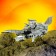 Fighter robot, transforms, with metal elements