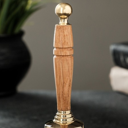 Valdai bell with a wooden pen, D - 7 cm-2