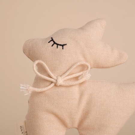 Soft toy "Olenenok", 15 cm, beige color-2