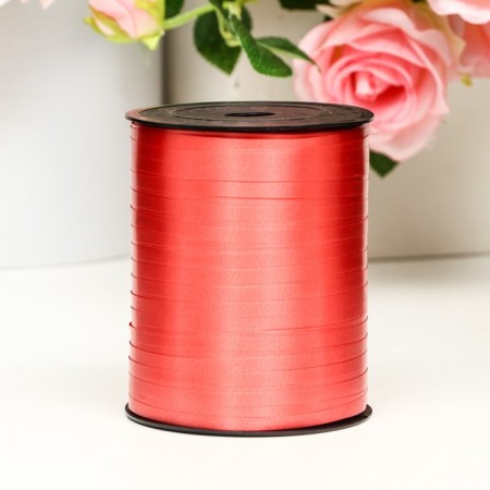 Tape for decor and gifts, red, 0.5 cm x 500 m-1